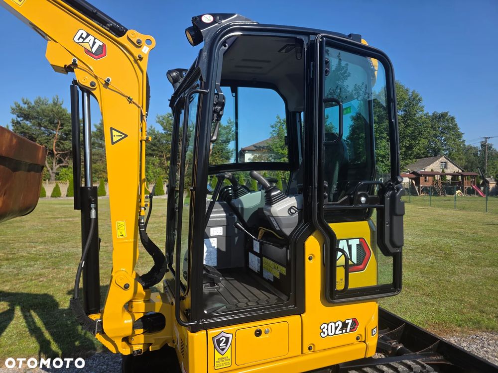 Caterpillar CAT 302.7 CR mini koparka szybkozłącze 3 łyżki piękna serwisowana 1 wł JCB sprowadzona w oryginale - 3
