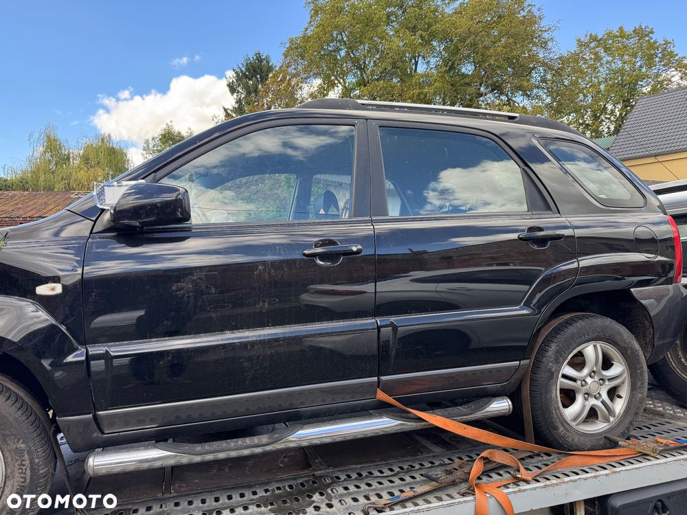 KIA SPORTAGE II 04-10 DRZWI LEWE PRZÓD TYŁ SZYBA LISTWA KLAMKA ZAMEK - 1