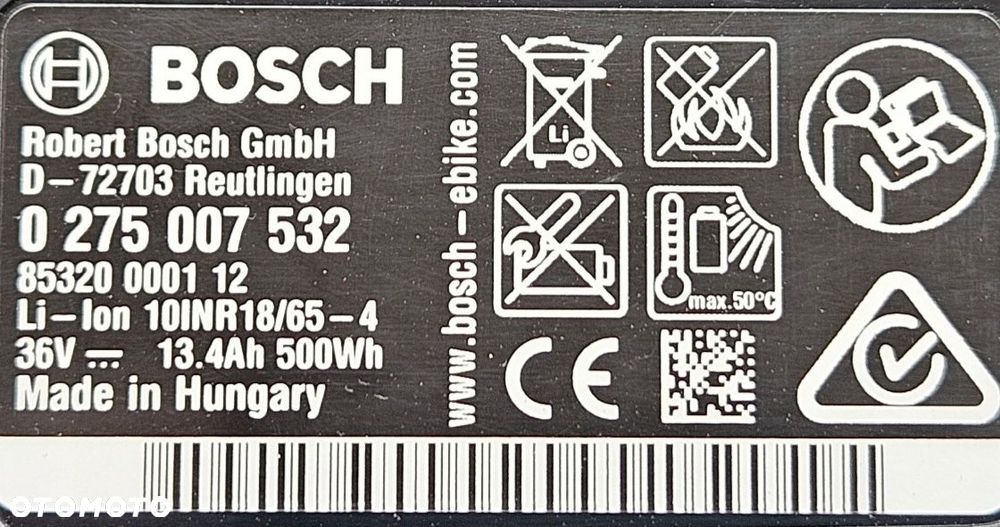 Bateria do roweru Bosch na bagażnik testowana sprawna 0275007532 bosch - 2