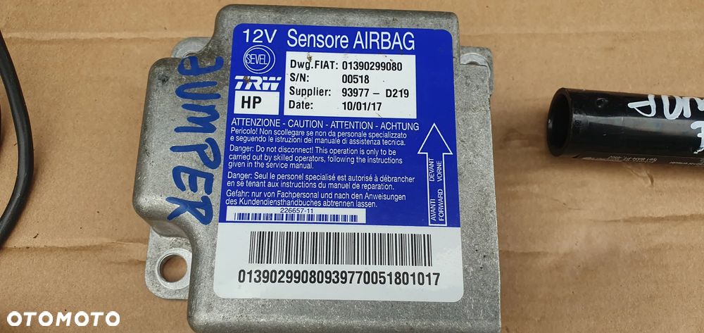 Konsola AIRBAG poduszki sensor pasy Citroen Jumper Euro 6 17r - 13