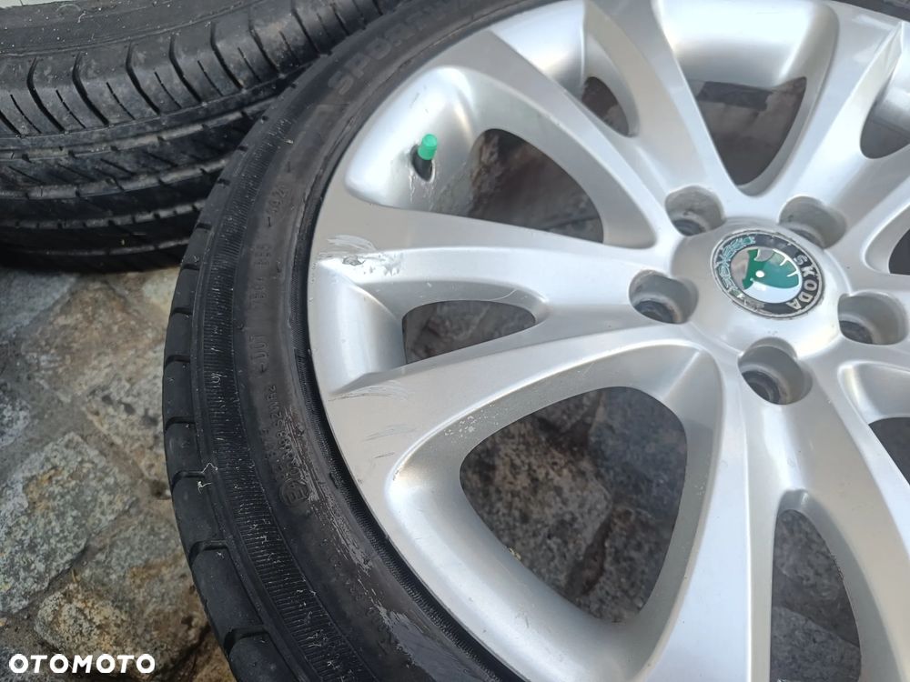 Felgi Aluminiowe 17 Skoda Superb 2 II 5x112 ET49 3T0601025D Koła Seat Audi VW 7,5Jx17H2 - 26