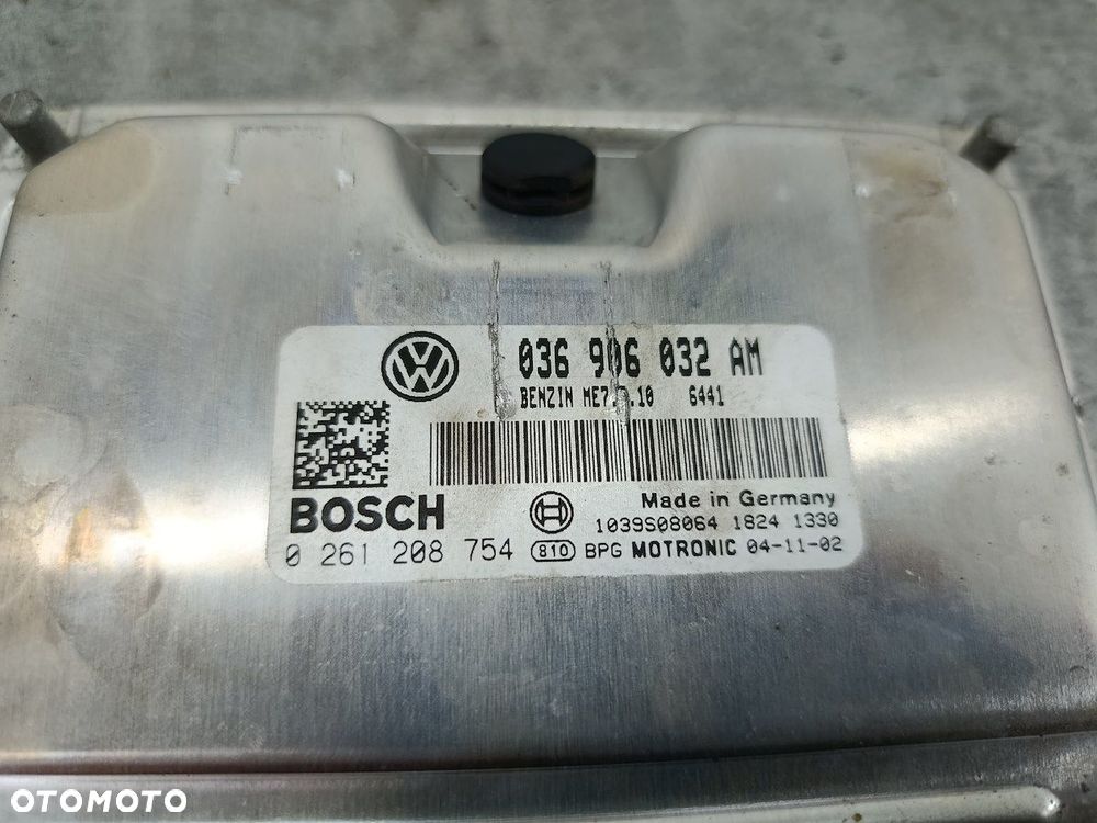 KOMPUTER, STEROWNIK VW GOLF V 036906032AM 0261208754  1.4 16V 75KM - 2