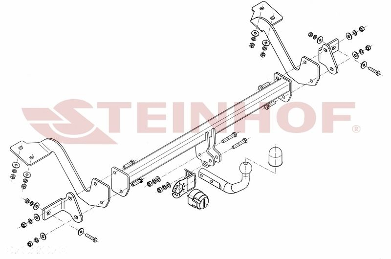 Hak Holowniczy + MODUŁ 7PIN do Peugeot Partner III (M) 4403mm od 2018 - 3
