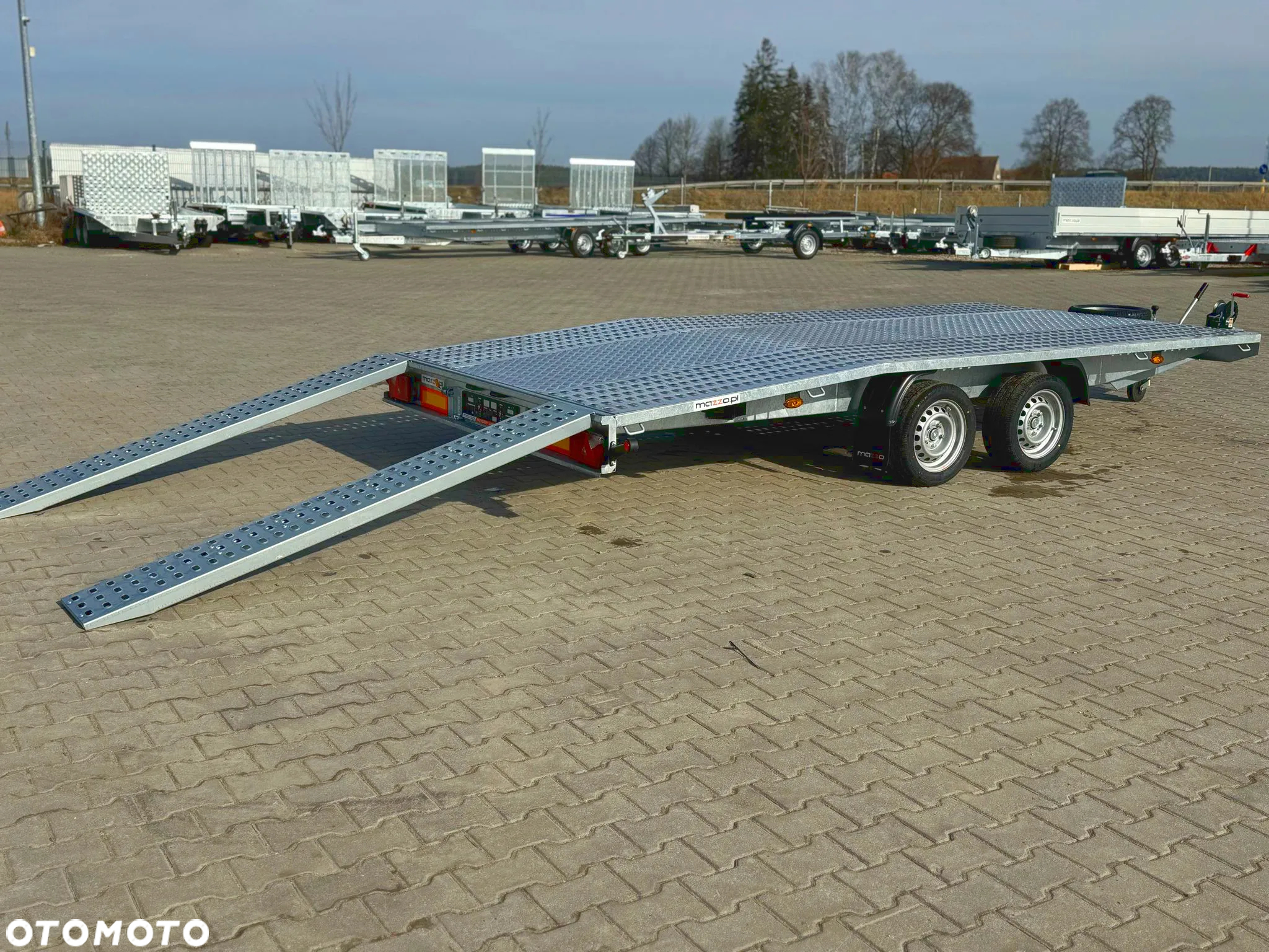 Niewiadów Dostawa laweta Jupiter raz łamana 450x210cm DMC2700 kg blacha aluminiowa, koło zapasowe AMORTYZATORY - 3