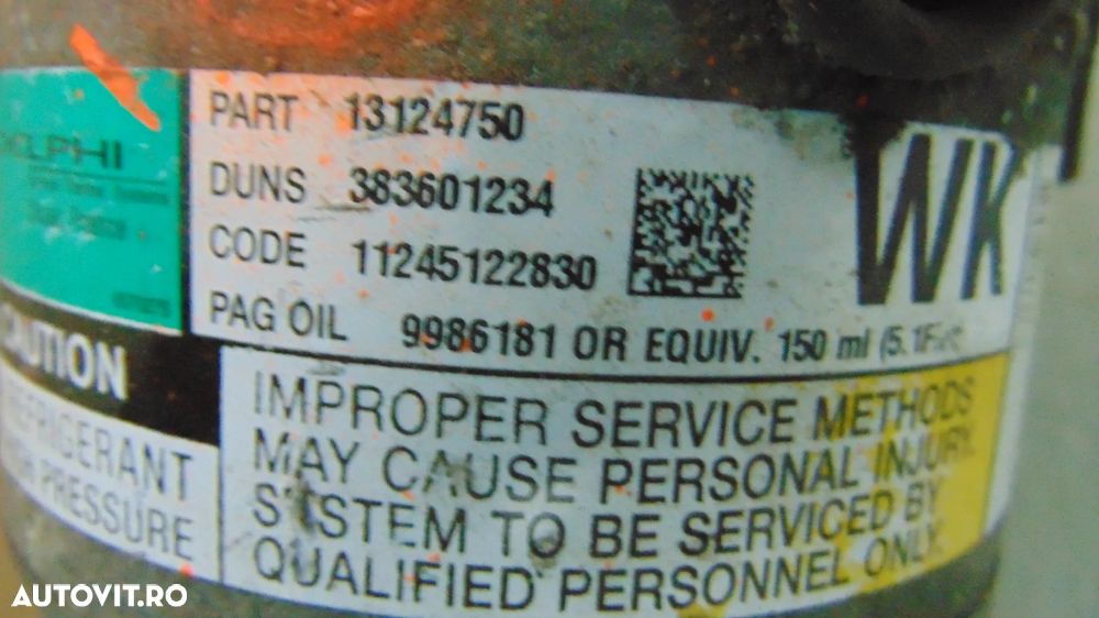 Compresor AC Opel Astra H,Opel Zafira B,Opel Astra G,1.6 benzina an 2005-2015 - 5