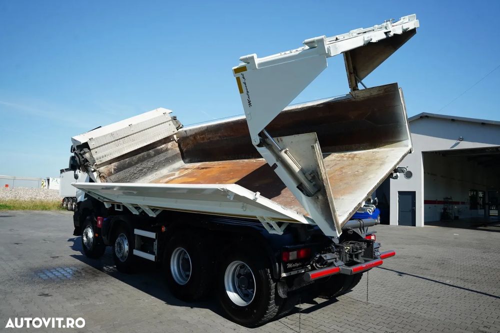 Renault C 480 / 8x4 / BASCUNÃ DUBLU - 6M / HYDRODOLTA / HYDRODOLPA / BORDAMATIC / PERDÂ AUTOMATÂ - 9