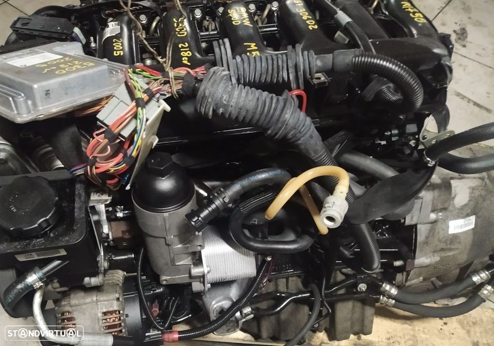 Motor Bmw 530D 218cv M57 bloco ferro E60 306D2 caixa velocidades 6HP-26 - 3