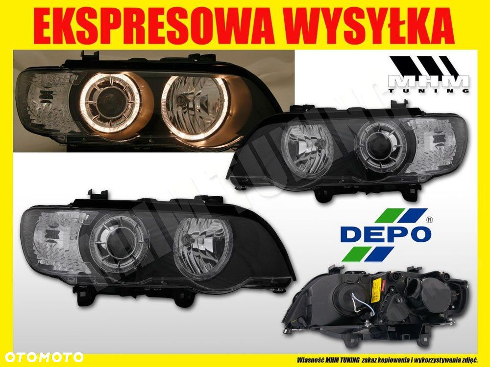 REFLEKTOR XENON D2S RINGI ANGEL BMW X5 E53 99-03 - 2
