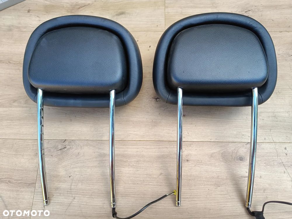 MERCEDES W211 ZAGŁÓWEK SKÓRZANY FOTELA LEWY PRAWY CZARNY - 4