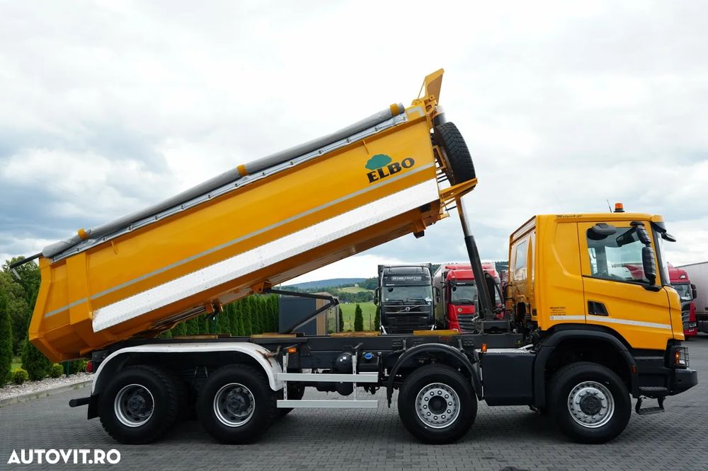 Scania P 450 XT / 8x6 / BASCULATOR SPATE / OPTICRUISE / ANVELOPE 100% / EURO 6 - 6
