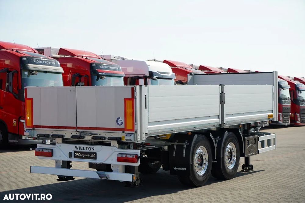 Wielton REMORCA BOARD / PENTRU CONSTRUCTIE / NOU / DISPONIBIL Imediat / GREUTATE: 3800 KG / JANTE ALIE - 5