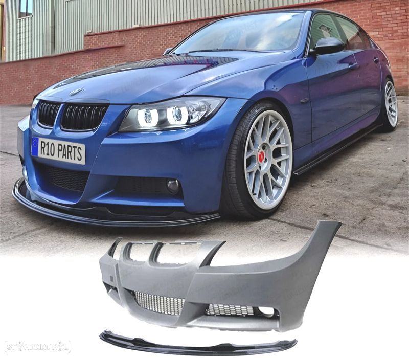 PÁRA-CHOQUES BMW E90 91 05-08 LOOK M + SPOILER FRONTAL M PERFORMANCE - 1