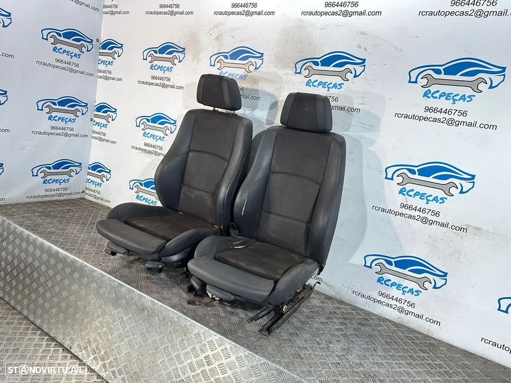 .Conjunto Bancos Tecido E Pele Originais BMW Série 1 E87 Pack M Frente Frontal Tras Traseiro 2004 - 2012 - 11