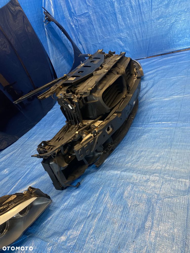 PRZÓD KOMPLETNY BMW F10 F11 NIEBIESKI A76 TIEFSEEBLAU MASKA ZDERZAK LAMPY XENON PAS PRZEDNI CHŁODNICE 535I KOMPLET EUROPA - 18