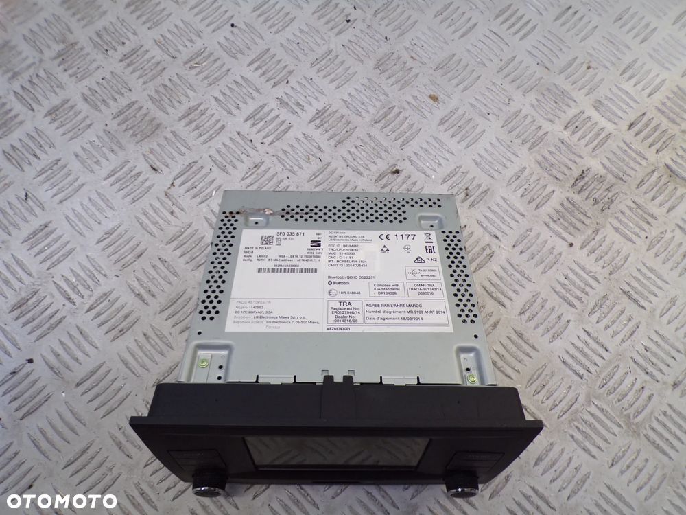 RADIO VOLKSWAGEN SEAT AUDI SKODA 5F0035871 - 2