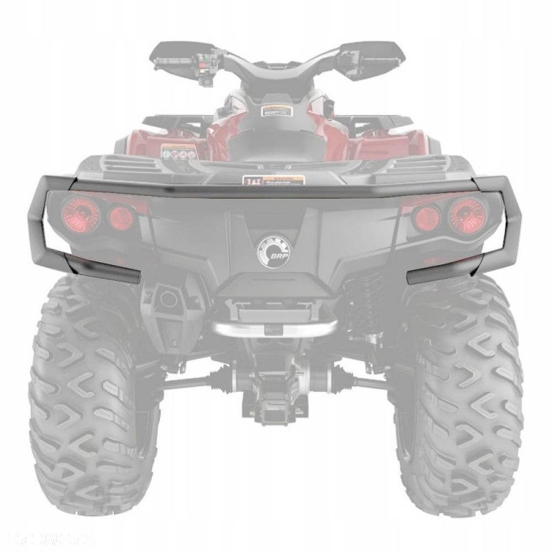zderzak tylny can am outlander g2 czarny metalowe narozniki oe 715004920 - 2