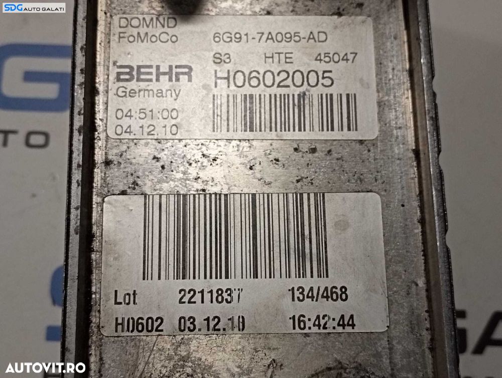 Termoflot Radiator Racitor Racire Ulei Cutie Viteze Automata Ford C-Max 2.0 TDCI 2010 - 2018 Cod 6G91-7A095-AD H0602005 [M5195] - 2