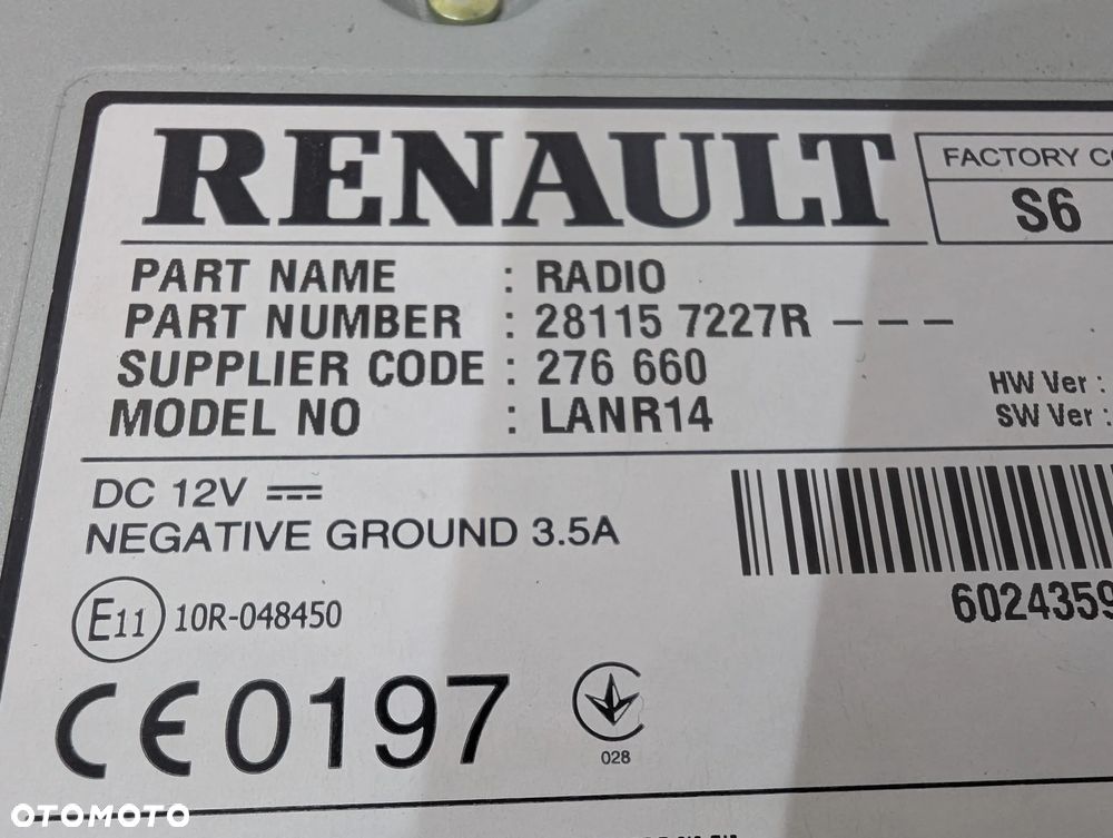 RENAULT KADJAR RADIO NAWIGACJA CZYTNIK 281157227R - 6