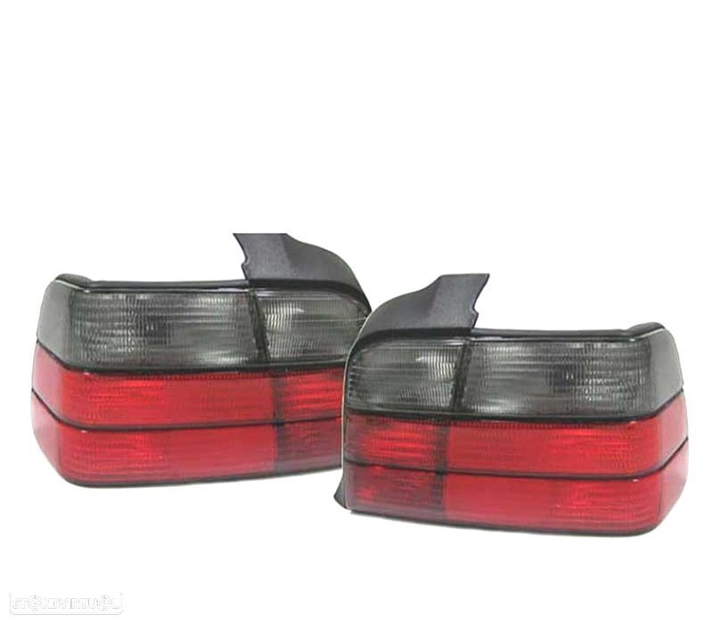 FAROLINS TRASEIROS BMW E36 90-97 ESCURECIDO VERMELHO LOOK M3 - 1