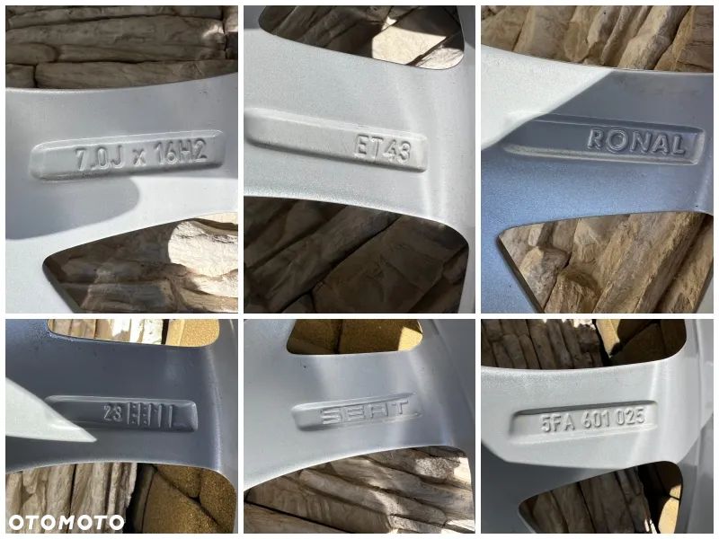 Felgi Audi A3 A4 A6 Q2 Q3 Seat Leon Ateca Exeo Ateca Alhambra - 16 cali, 5x112 otwór: 57,1 - demo - 10