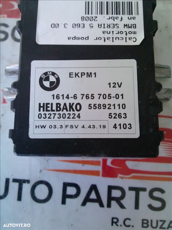 calculator pompa motorina bmw seria 5 e60 3.0d an fabr. 2008 - 1