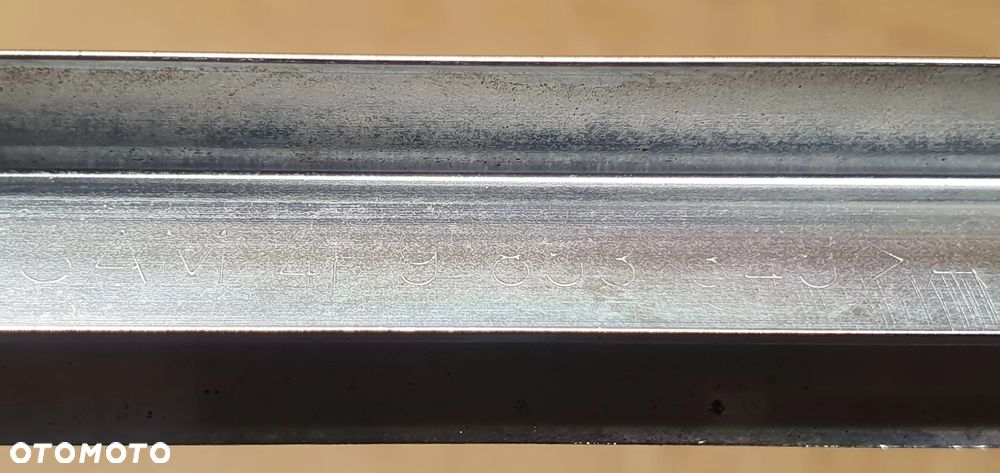 Listwa szyby błotnika lewy tył chrom Audi A6 C6 Kombi 4F9953345 - 6