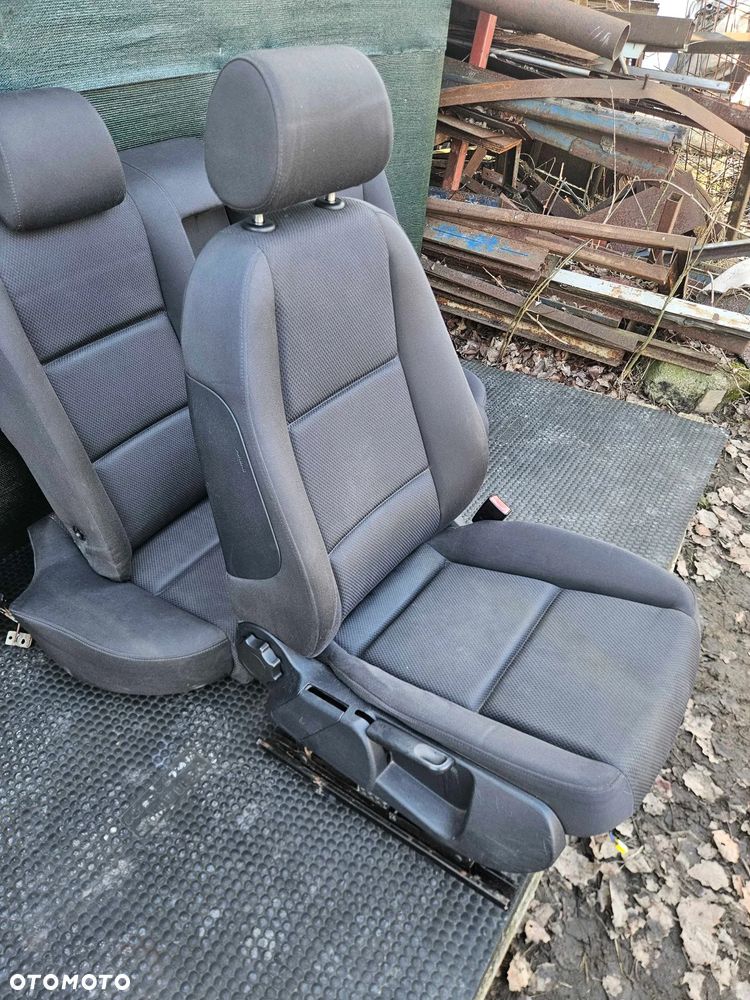 Fotele Fotel Kanapa Składana Welur Czarny Soul Podłokietnik Audi A4 B6 B7 Sedan Kombi Komplet - 21