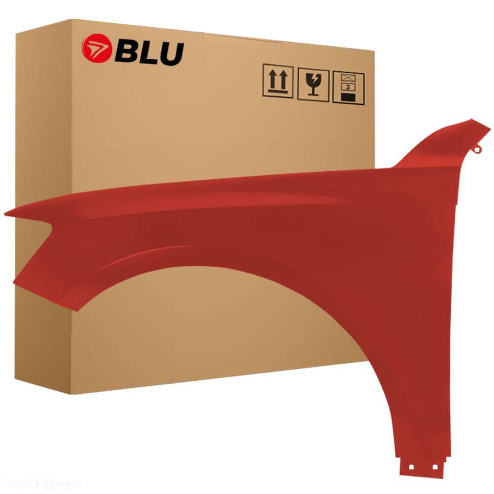 BLU Błotnik AUDI Q5 8R LY3M lewy czerwony 08-16 przód VulkanRot - 1