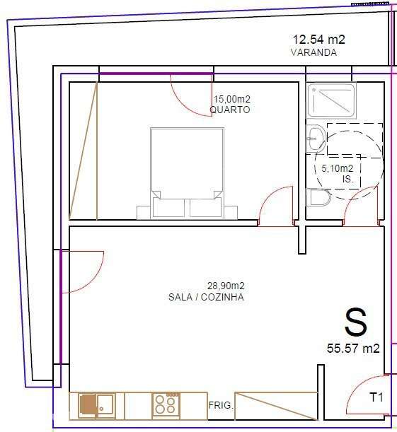 Apartamento T1 Novo em Tondela | Design Moderno e Excelente Localiz... - Grande imagem: 4/5