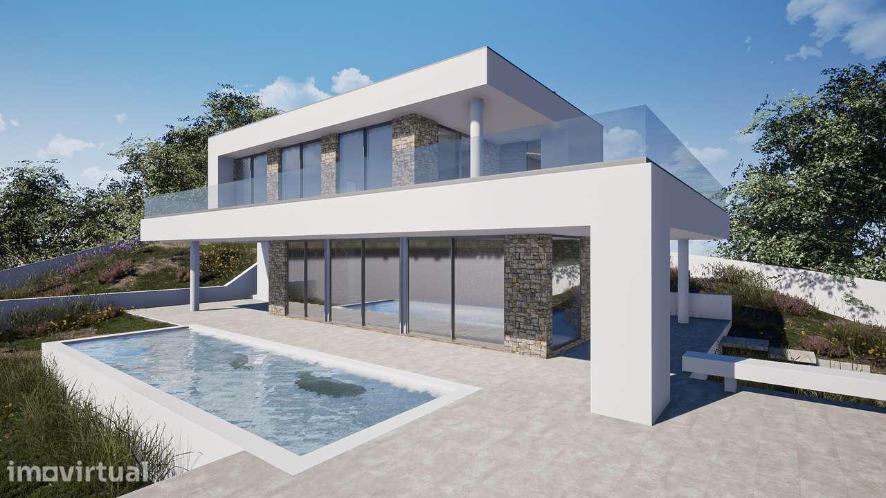 Terreno Urbano em Sesimbra com Projeto Aprovado, Piscina e Vista para - Grande imagem: 3/9