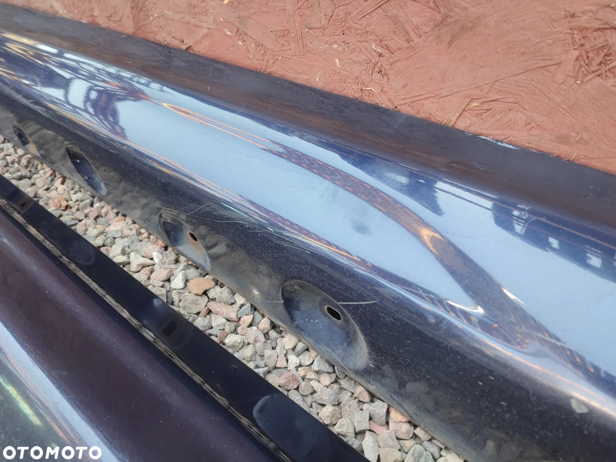 BMW E46 SEDAN / TOURING ORYGINALNE NAKŁADKI NA PROGI M-PAKIET LEWA / PRAWA W KOLORZE orientblau metallic 317/5 O NR. 51 71 0 002 127 / 51 71 0 002 126 OEM W BARDZO DOBRYM STANIE - 11