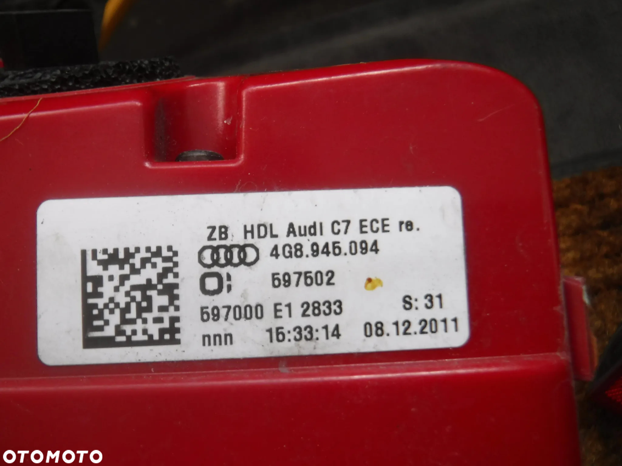Audi A7 4G lampa tyl prawa lewa  led Europa 4G8945094 4G8945093 - 4