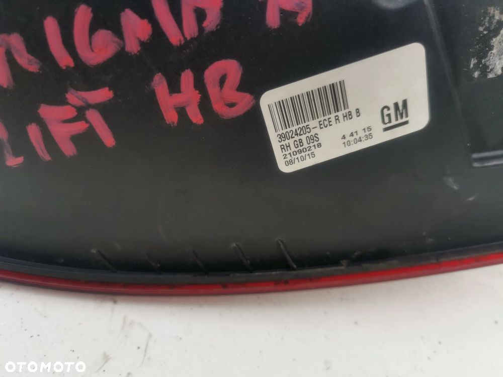 LAMPA TYŁ TYLNA LEWA OPEL INSIGNIA A LIFT HB UK - 3