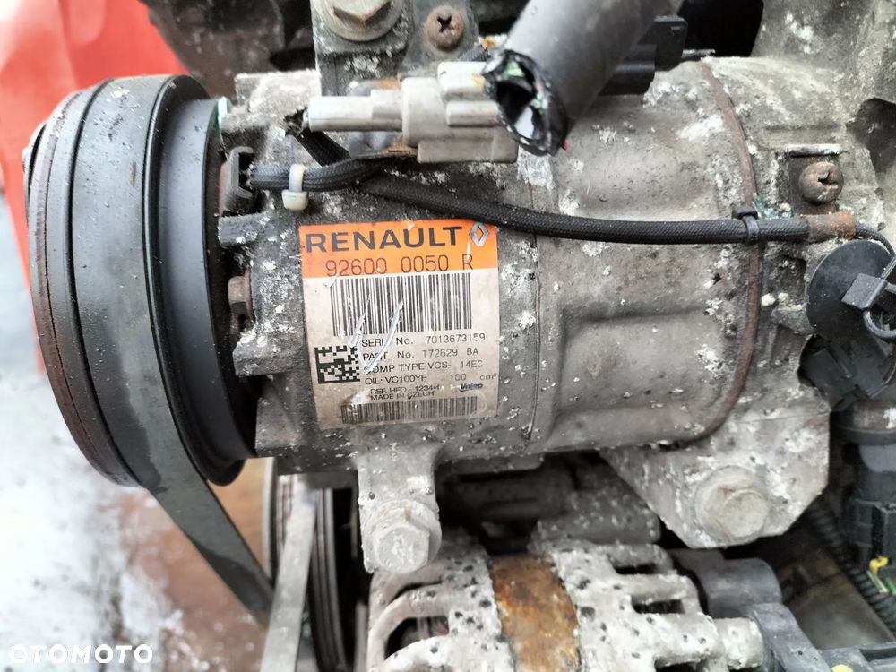 OSPRZĘT SILNIKA ALTERNATOR SPRĘŻARKA KLIMY ROZRUSZNIKRENAULT CLIO IV 1.2 BENZYNA D4F D740 - 5