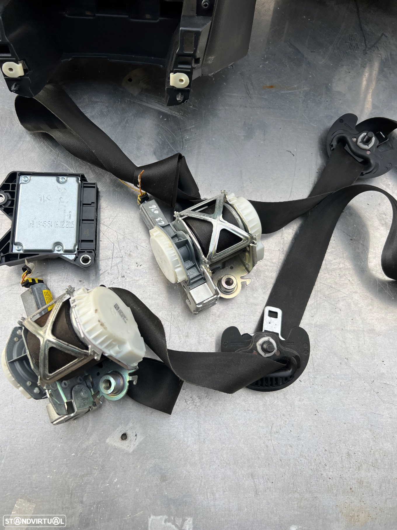 Conjunto Airbags Citroen c3 2 II 2015 completos - 4
