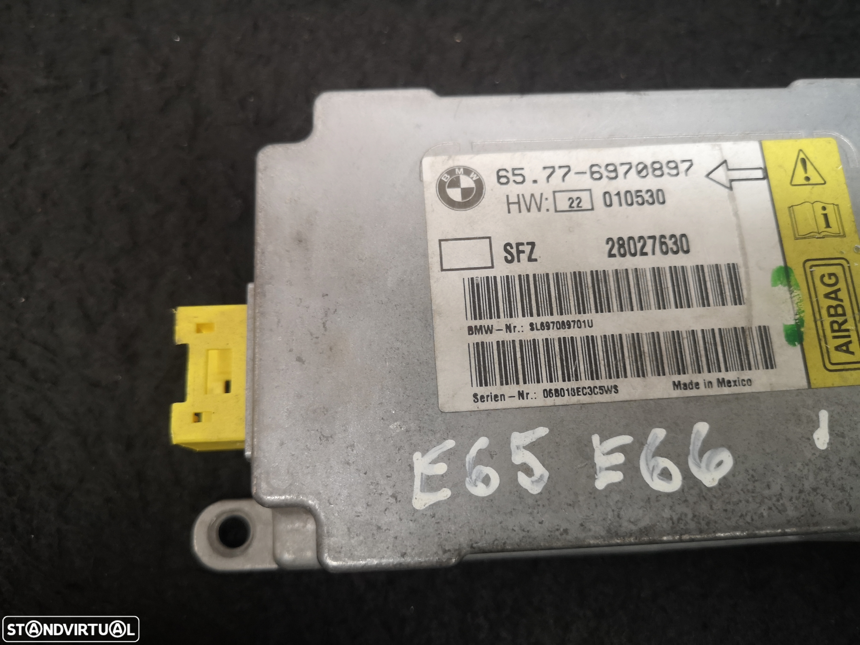 Centralina de airbag bmw7 e65 e66 2002+ - 3