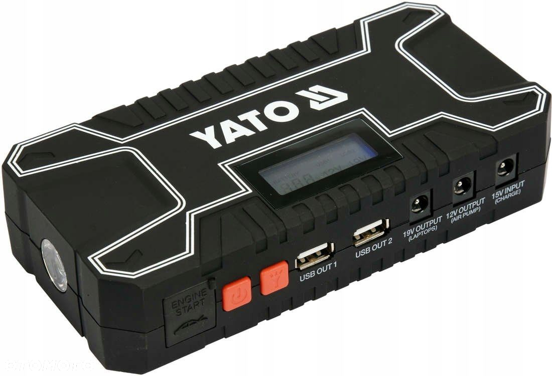 YATO URZĄDZENIE ROZRUCHOWE POWERBANK 12000mA WYŚWIETLACZ LCD 12V YT-83082 - 2