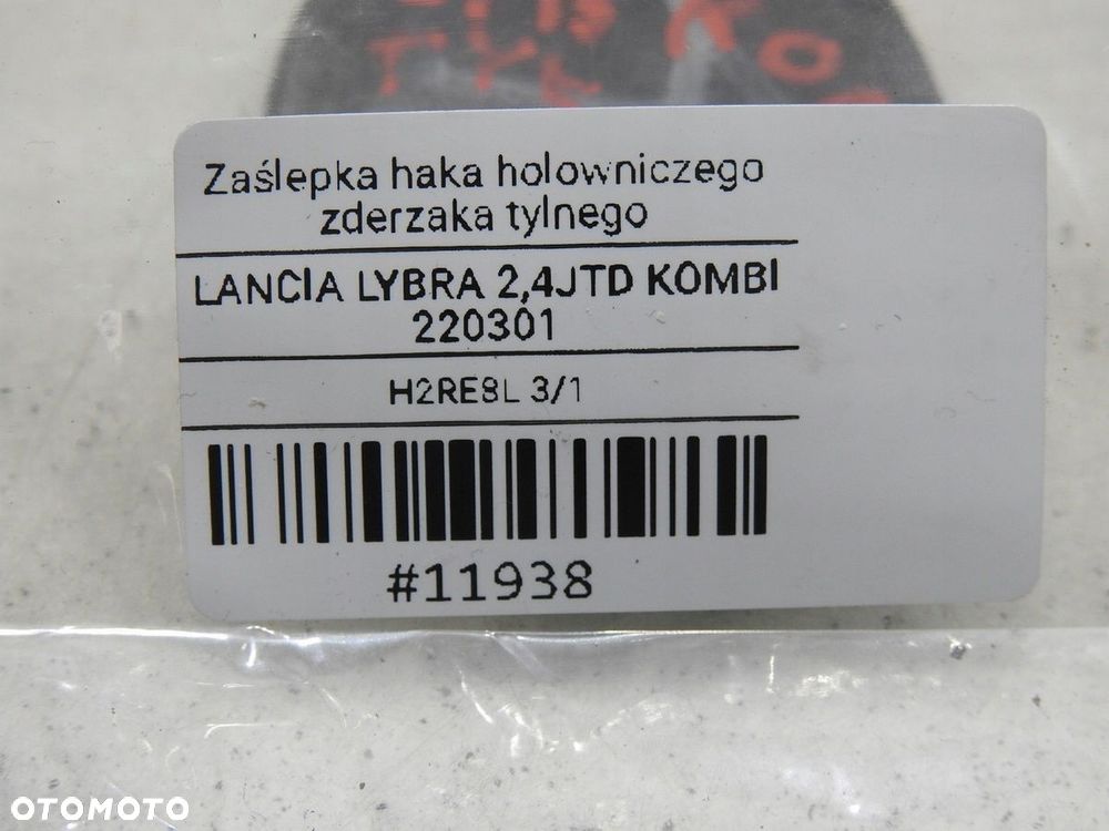 ZAŚLEPKA HAKA ZDERZAKA TYŁ LANCIA LYBRA KOMBI - 6