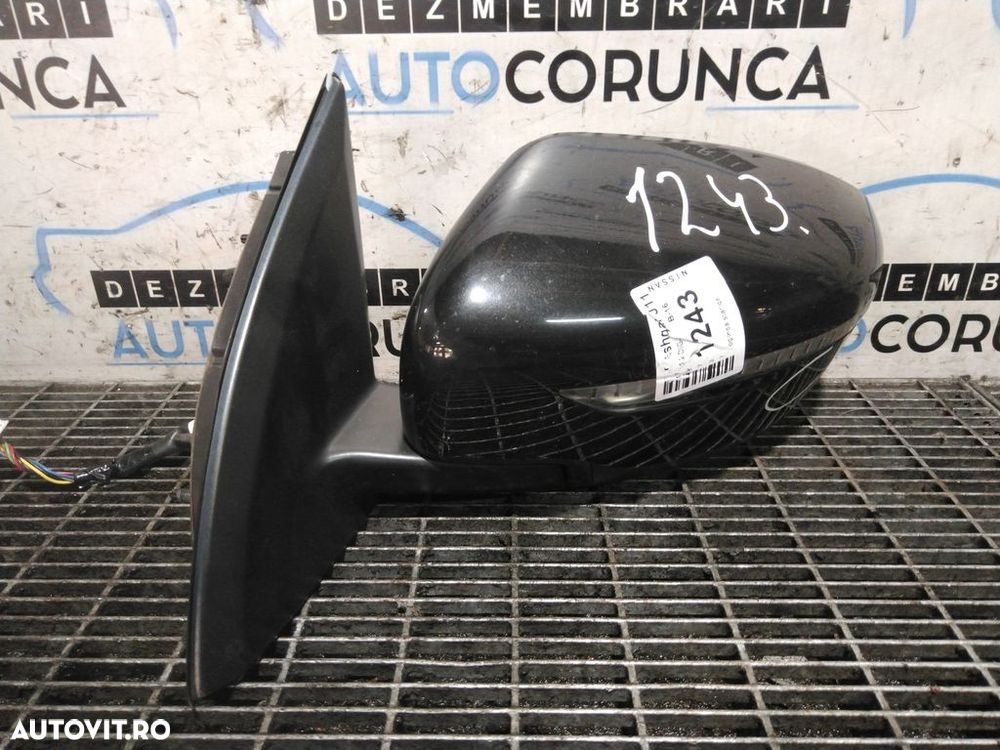Oglinda stanga Nissan Qashqai J11 2013 - 2017 4 Usi NEGRU (1243) Rabatabile Cu rabatare - 1
