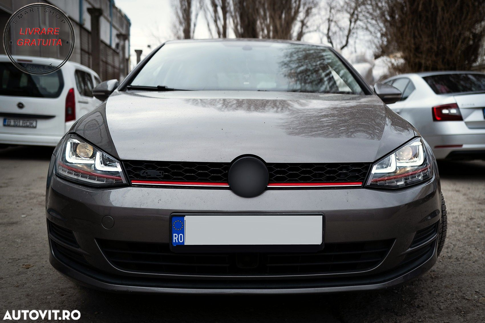 Faruri 3D LED VW Golf 7 VII (2012-2017) R20 GTI Design Semnal Dinamic LED- livrare gratuita - 16