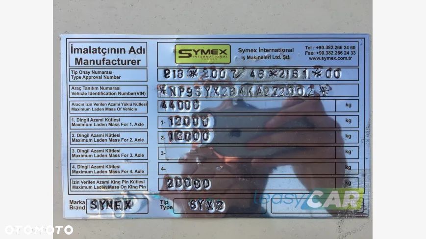 Inny Betonomieszarka Symex 12m3 na Naczepie Symex - 6