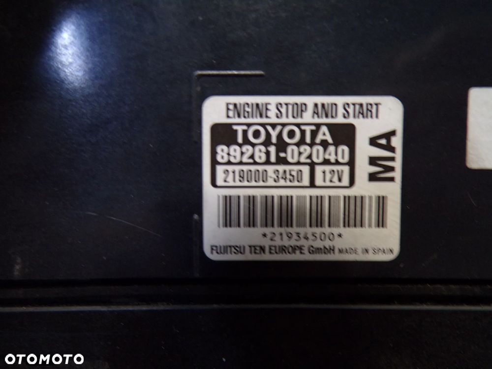 MODUŁSTART STOP TOYOTA AURIS II 89261-02040 - 3