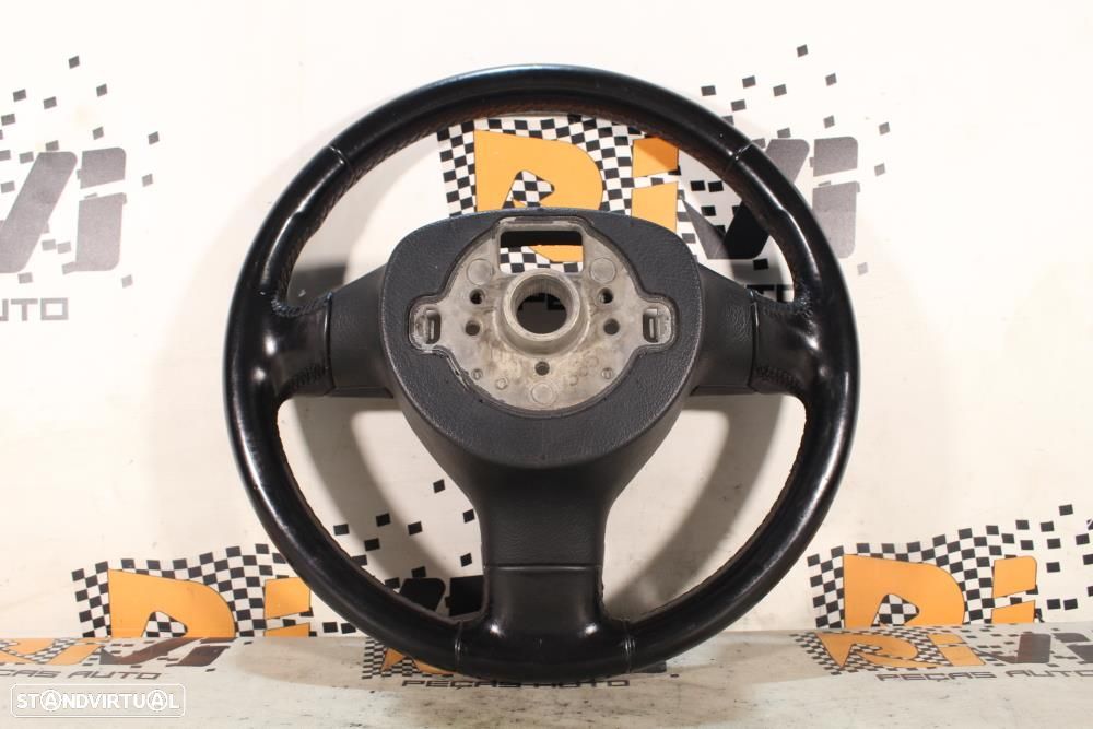 Volante Volkswagen Golf V (1K1)  Volante Vw Golf 5 Gt Em Pele - 6