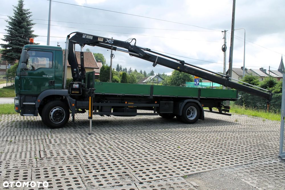 MAN TGM  18.280 żuraw hiab 122 skrzynia  7.2M - 25