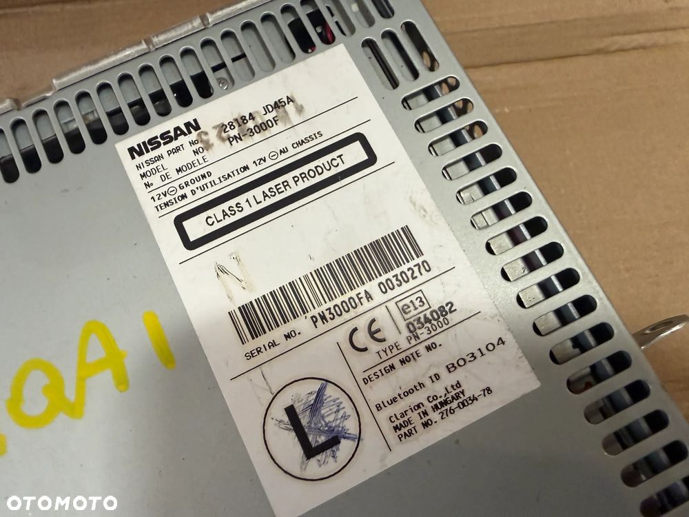 Radio Nissan Qashqai 28184-JD45A - 4