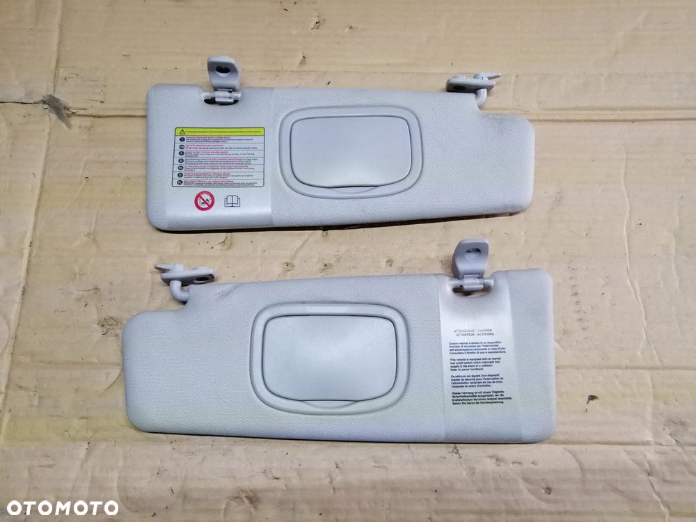 Fiat Bravo II daszki osłony przeciwsłoneczne lampki podsufitki komplet EU - 5