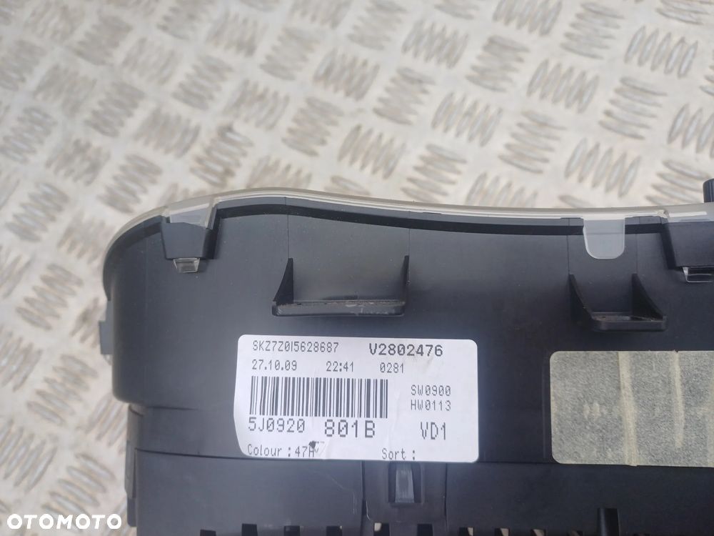 LICZNIK SKODA FABIA 2 ROOMSTER 5J0920801B 108TYŚ.KM - 7