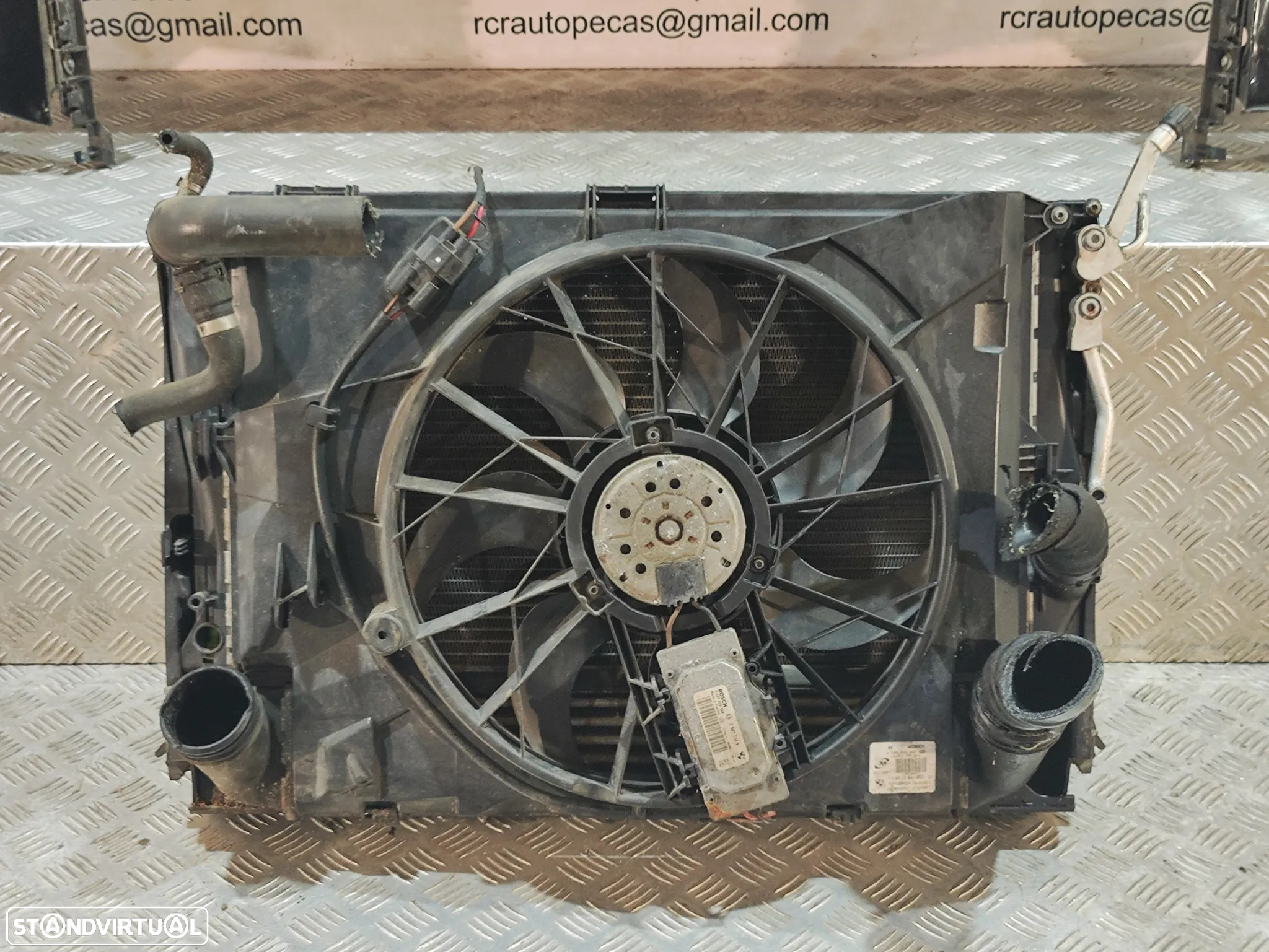 FRENTE COMPLETA BMW SERIE 1 E87 E81 PACK M PARACHOQUES SENSORES GUARDA-LAMAS OTICAS RADIADOR VENTILADOR FRENTE FIBRA REFORÇO - 7