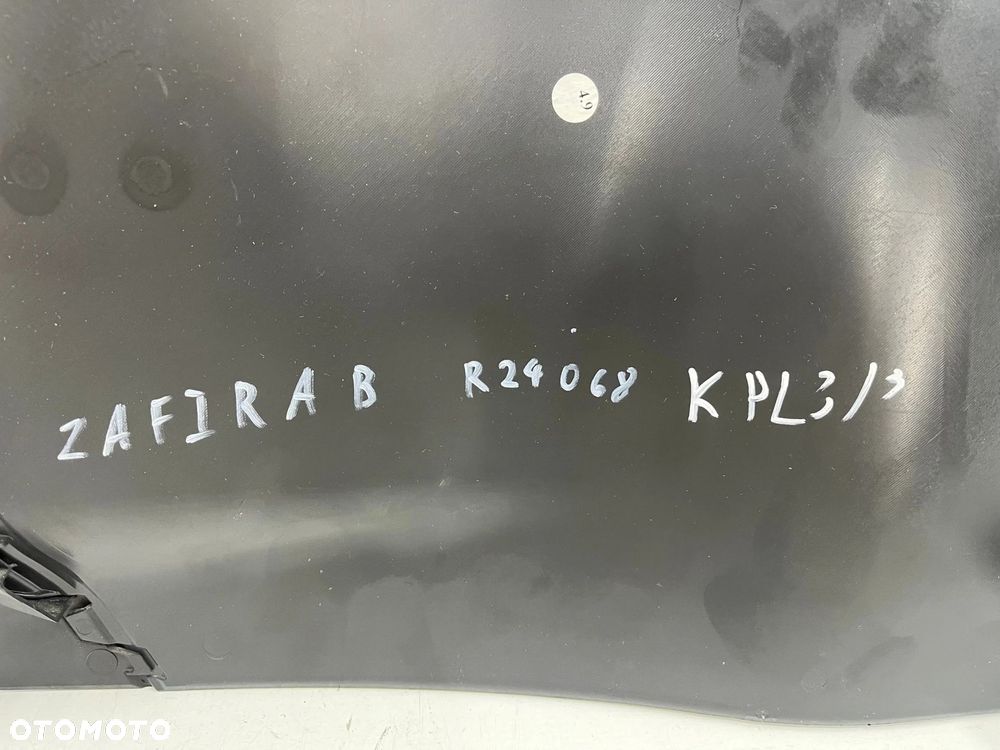 Tunel środkowy Opel Zafira B 05-14r. uchwyt na kubki tylne kratki nawiewu EU 13144422 - 17