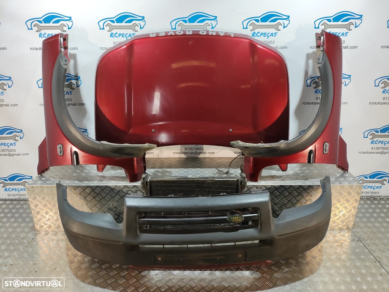 FRENTE COMPLETA LAND ROVER FREELANDER I 1 MK1 CAPOT PARACHOQUES GUARDA-LAMAS OTICAS RADIADOR VENTILADOR FRENTE FIBRA REFORÇO - 1